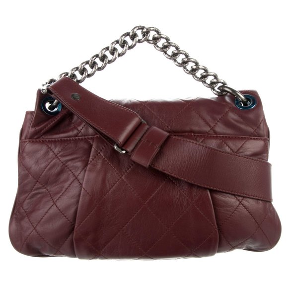 CHANEL Coco Pleats Bag Burgundy - Picture 3 of 16